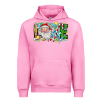 Fuchsia Pink Love Santa Urban Hoodie - CowhideDigitalArt
