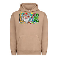 Pigment Burro Love Santa Urban Hoodie - CowhideDigitalArt