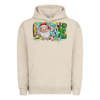Pigment French Oak Love Santa Urban Hoodie - CowhideDigitalArt