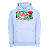 Pigment Grape Ice Love Santa Urban Hoodie - CowhideDigitalArt