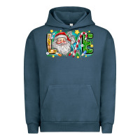 Pigment Midnight Navy Love Santa Urban Hoodie - CowhideDigitalArt