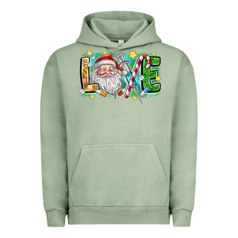 Love Santa Urban Hoodie by CowhideDigitalArt | Teevron