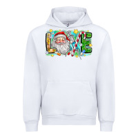 White Love Santa Urban Hoodie - CowhideDigitalArt