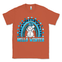 Copper hello winter rainbow with snowman bbs Classic Tee - BundleAndBundleShop