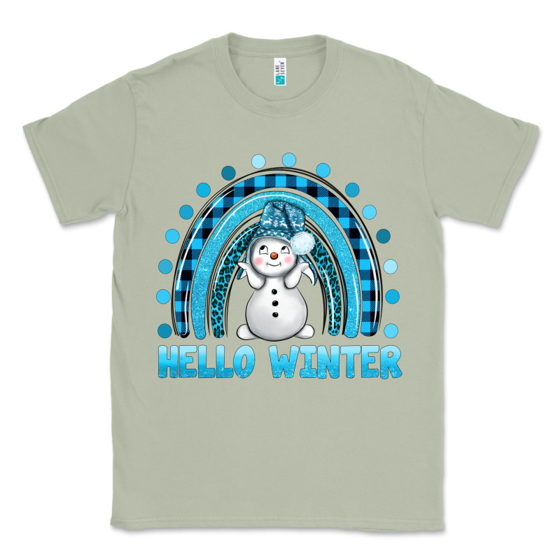 Hello Winter Rainbow With Snowman Bbs Classic Tee by BundleAndBundleShop | Teevron