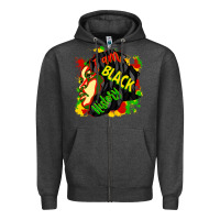 Charcoal Heather i am black history Zipper Hoodie - CowGirlArtShop