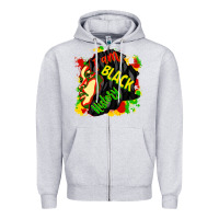 Heather Grey i am black history Zipper Hoodie - CowGirlArtShop