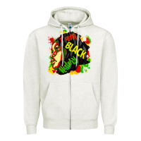 Oatmeal Heather i am black history Zipper Hoodie - CowGirlArtShop