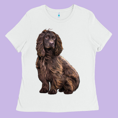 Boykin Spaniel Dog Ladies Tee Designed By Lillyallendesigns