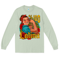 Matcha hundred percent latina strong woman Long Sleeve Tee - Jasminsmagicworld
