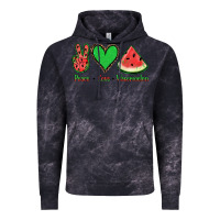 Cloud Black Peace Love Watermelon Vintage Hoodie - Jasminsmagicworld