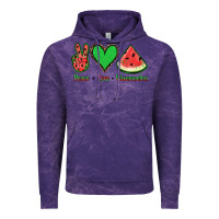 Cloud Purple Peace Love Watermelon Vintage Hoodie - Jasminsmagicworld