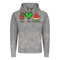 Cloud Rock Peace Love Watermelon Vintage Hoodie - Jasminsmagicworld