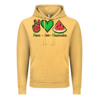 Vintage Mustard Peace Love Watermelon Vintage Hoodie - Jasminsmagicworld