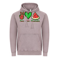 Vintage Zinc Peace Love Watermelon Vintage Hoodie - Jasminsmagicworld