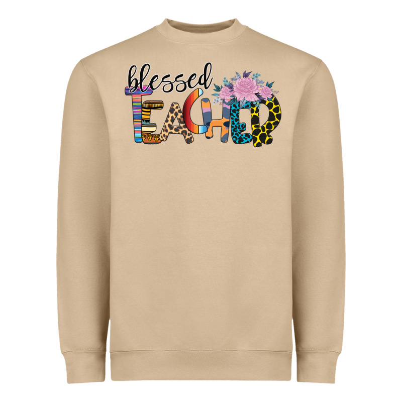 Blessed Teacher Heavyweight Sweatshirt by Bettercallsaul | Teevron