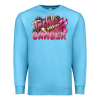 Ocean Blue Tackle cancer Football Premium Sweatshirt - FaDigitalArtStudio