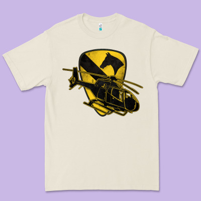 1st Cavalry Division Chopper Helicopter Air Cav Premium Tee Designed By Jasminsmagicworld