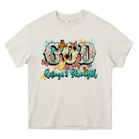 Cream god is my refugee and strength Heavy Core Tee - NancyCooperArtShop