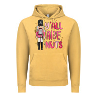 Vintage Mustard yall are nuts Vintage Hoodie - MaliasSmallBusiness
