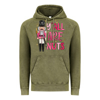 Vintage Olive yall are nuts Vintage Hoodie - MaliasSmallBusiness