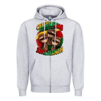 Heather Grey im celebrating juneteenth  (1) Zipper Hoodie - CowGirlArtShop