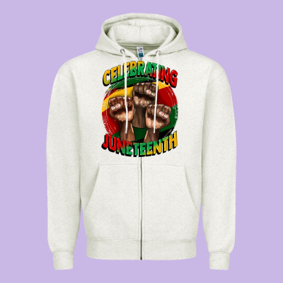 Im Celebrating Juneteenth  (1) Zipper Hoodie Designed By Cowgirlartshop
