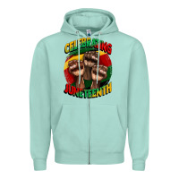Seafoam im celebrating juneteenth  (1) Zipper Hoodie - CowGirlArtShop
