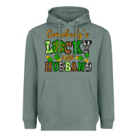 Sage St. Patrick's Somebody's lucky as husband Heavyweight Hoodie - OliviaCreatesArt