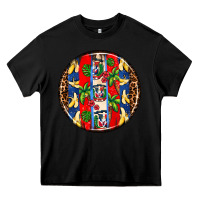 Black dominican republic coasters Heavy Core Tee - AdoDesignShop