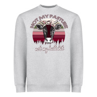 Heather Grey Not My Pasture Not My Bullshit Heavyweight Sweatshirt - Bettercallsaul