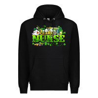 Black Lucky Nurse St. Patrick's Day Premium Hoodie - HowdyJamesFarm