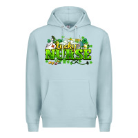 Blue Mist Lucky Nurse St. Patrick's Day Premium Hoodie - HowdyJamesFarm