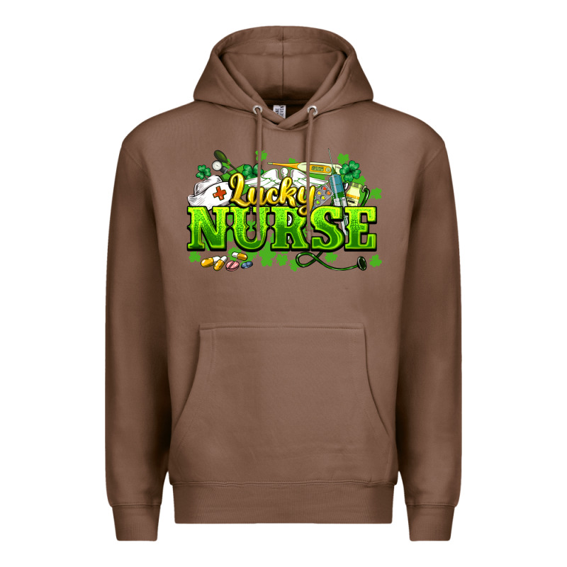 Lucky Nurse St. Patrick's Day Premium Hoodie by HowdyJamesFarm | Teevron