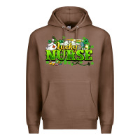 Chestnut Lucky Nurse St. Patrick's Day Premium Hoodie - HowdyJamesFarm