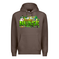 Coffee Lucky Nurse St. Patrick's Day Premium Hoodie - HowdyJamesFarm