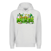 Dove Grey Lucky Nurse St. Patrick's Day Premium Hoodie - HowdyJamesFarm