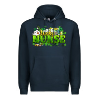 Navy Lucky Nurse St. Patrick's Day Premium Hoodie - HowdyJamesFarm