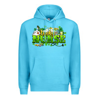 Ocean Blue Lucky Nurse St. Patrick's Day Premium Hoodie - HowdyJamesFarm