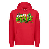 Red Lucky Nurse St. Patrick's Day Premium Hoodie - HowdyJamesFarm