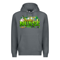 Rock Lucky Nurse St. Patrick's Day Premium Hoodie - HowdyJamesFarm