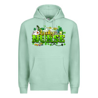 Seafoam Lucky Nurse St. Patrick's Day Premium Hoodie - HowdyJamesFarm