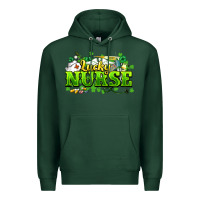 Sports Green Lucky Nurse St. Patrick's Day Premium Hoodie - HowdyJamesFarm