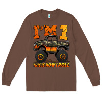 Chestnut i'm one this is how i roll monster truck birthday Long Sleeve Tee - Jasminsmagicworld
