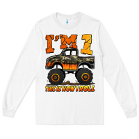 White i'm one this is how i roll monster truck birthday Long Sleeve Tee - Jasminsmagicworld