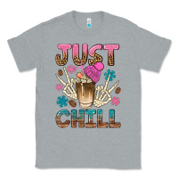 Heather Grey just chill with coffee bean bbs Classic Tee - BundleAndBundleShop