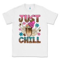 White just chill with coffee bean bbs Classic Tee - BundleAndBundleShop