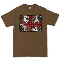 Cacao Christmas red plaid background Premium Tee - BarkalooDesign