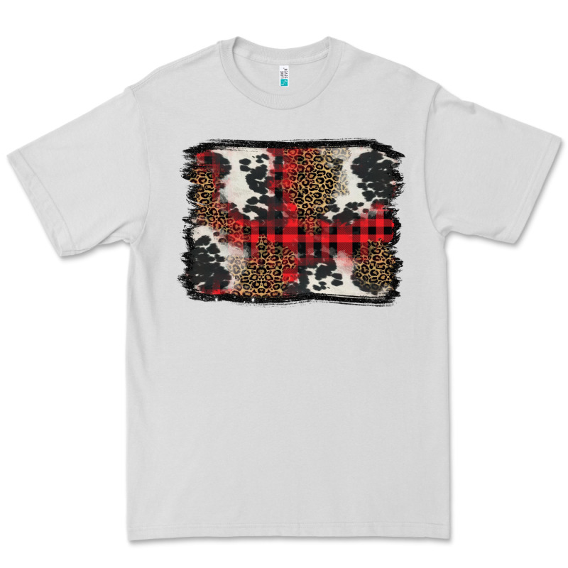 Christmas Red Plaid Background Premium Tee by BarkalooDesign | Teevron