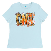 Baby Blue cna certified nursing assistant nurse Ladies Tee - NancyCooperArtShop